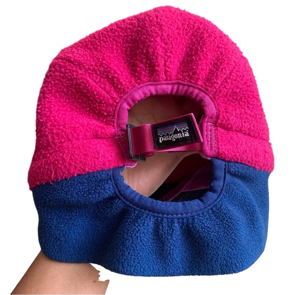 Vintage Patagonia Synchilla Fleece Hat 5 Panel Duckbill Ear Flaps USA,Medium - Picture 7 of 10